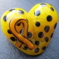 Gold Ribbon Bead